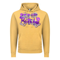 Vintage Mustard purple its my birthday Vintage Hoodie - Zillion Design Studio
