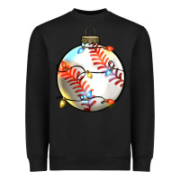 Black christmas  baseball Heavyweight Sweatshirt - Zillion Design Studio
