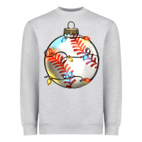 Heather Grey christmas  baseball Heavyweight Sweatshirt - Zillion Design Studio