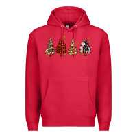 Cardinal howdy christmas trees Premium Hoodie - MaliasSmallBusiness