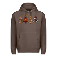 Coffee howdy christmas trees Premium Hoodie - MaliasSmallBusiness
