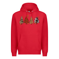 Red howdy christmas trees Premium Hoodie - MaliasSmallBusiness
