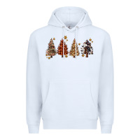 White howdy christmas trees Premium Hoodie - MaliasSmallBusiness