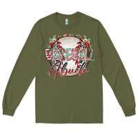 Army Green baseball abuela Long Sleeve Tee - RacoonDesign