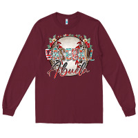 Burgundy baseball abuela Long Sleeve Tee - RacoonDesign