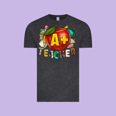 A Plus Teacher Vintage Tee Designed By Texasbilliewilder