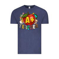 Vintage Denim a plus teacher Vintage Tee - texasbilliewilder