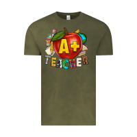 Vintage Olive a plus teacher Vintage Tee - texasbilliewilder
