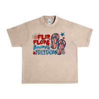 French Oak flip flops fireworks & freedom Urban Heavy Tee - BarkalooDesign
