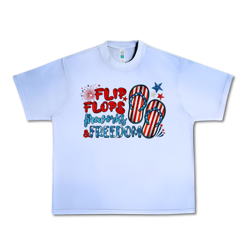 Flip Flops Fireworks & Freedom Urban Heavy Tee by BarkalooDesign | Teevron