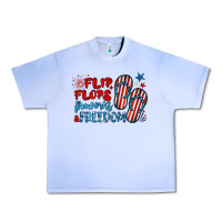 Grape Ice flip flops fireworks & freedom Urban Heavy Tee - BarkalooDesign
