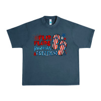 Midnight Navy flip flops fireworks & freedom Urban Heavy Tee - BarkalooDesign