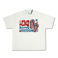 Pistachio flip flops fireworks & freedom Urban Heavy Tee - BarkalooDesign
