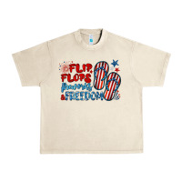 Sandshell flip flops fireworks & freedom Urban Heavy Tee - BarkalooDesign