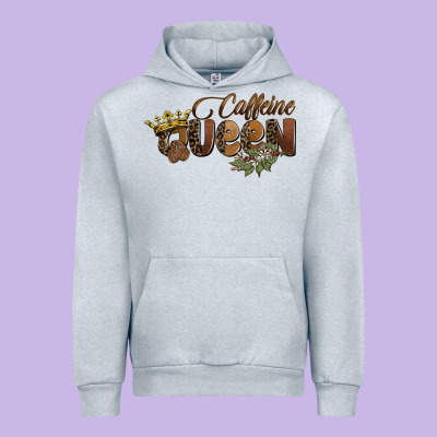 Caffeine Queen Urban Hoodie Designed By Barkaloodesign