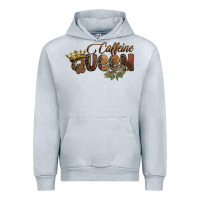 Heather Grey caffeine queen Urban Hoodie - BarkalooDesign