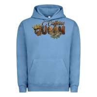 Pigment Pebble Blue caffeine queen Urban Hoodie - BarkalooDesign