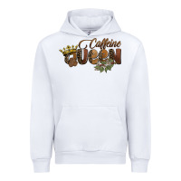 White caffeine queen Urban Hoodie - BarkalooDesign