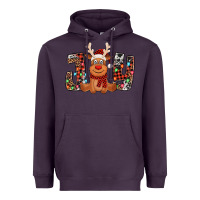 Plum joy christmas reindeer Heavyweight Hoodie - Jasminsmagicworld
