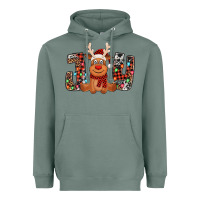 Sage joy christmas reindeer Heavyweight Hoodie - Jasminsmagicworld