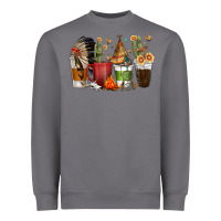 Storm coffee cups indian headdress Heavyweight Sweatshirt - texasbilliewilder