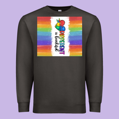 Different Is Beautiful Premium Sweatshirt Designed By Maliassmallbusiness