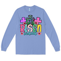 Colony Blue Easter Day He is risen indeed Long Sleeve Tee - OliviaCreatesArt