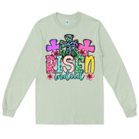 Matcha Easter Day He is risen indeed Long Sleeve Tee - OliviaCreatesArt