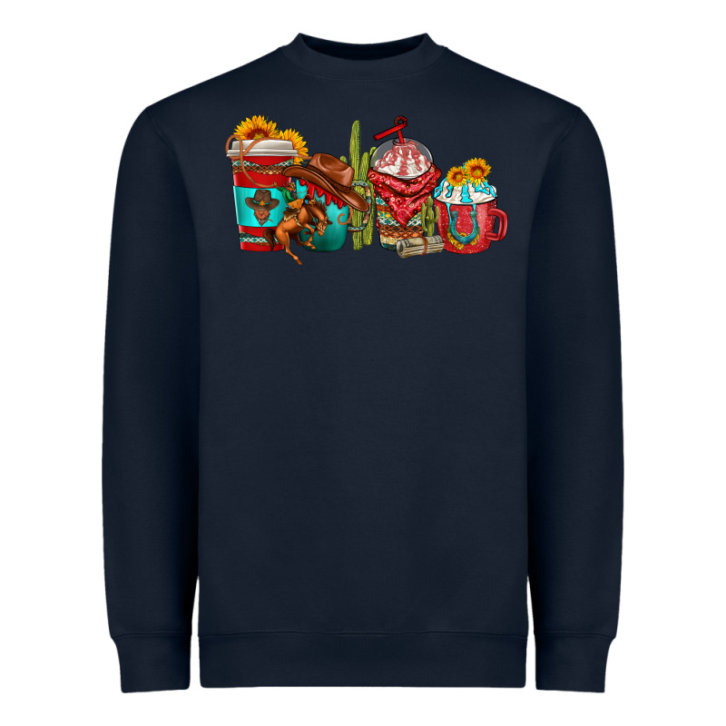 Cowboy Coffee Cups Heavyweight Sweatshirt by texasbilliewilder | Teevron