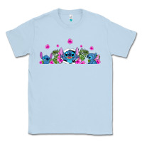 Dusty Blue stitches Classic Tee - AdoDesignShop