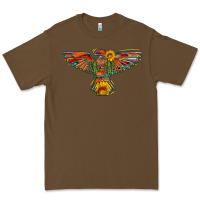Cacao thunderbird  wild soul with sunflower serape aztec Premium Tee - Artiststas