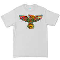 Dove Grey thunderbird  wild soul with sunflower serape aztec Premium Tee - Artiststas