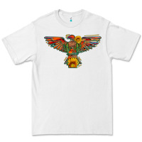 White thunderbird  wild soul with sunflower serape aztec Premium Tee - Artiststas