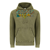 Vintage Olive blessed life western Vintage Hoodie - texasbilliewilder