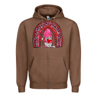 Chestnut valentines gnomies rainbow Zipper Hoodie - JahusDesignShop