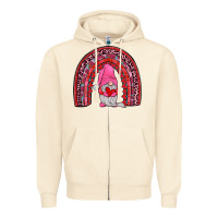 Sandshell valentines gnomies rainbow Zipper Hoodie - JahusDesignShop