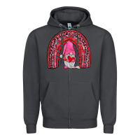 Smoke valentines gnomies rainbow Zipper Hoodie - JahusDesignShop