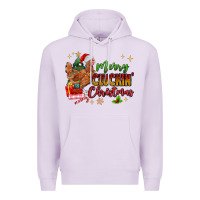 Lilac Merry Cluckin' Christmas Premium Hoodie - MaliasSmallBusiness