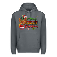 Rock Merry Cluckin' Christmas Premium Hoodie - MaliasSmallBusiness