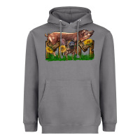 Storm Western Mom With Duroc Pig And Baby Pig Heavyweight Hoodie - LillyAllenDesigns