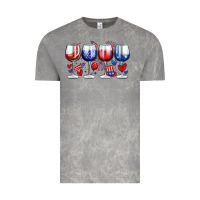 Cloud Rock American wine glasses Vintage Tee - Zillion Design Studio