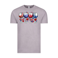 Vintage Zinc American wine glasses Vintage Tee - Zillion Design Studio