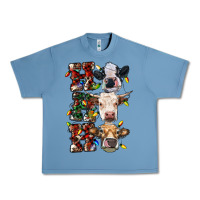 Pebble Blue hohoho cows Urban Heavy Tee - RanaPortraitStore