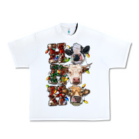 White hohoho cows Urban Heavy Tee - RanaPortraitStore