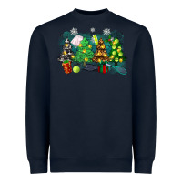 Navy leopard with tennis Heavyweight Sweatshirt - Zillion Design Studio
