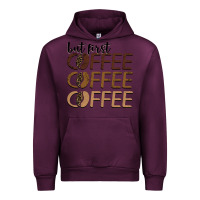 Mauve Wine but first coffee coffee coffee Urban Hoodie - BarkalooDesign