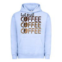 Pigment Grape Ice but first coffee coffee coffee Urban Hoodie - BarkalooDesign
