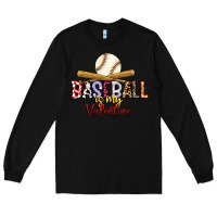 Black baseball is my valentine Long Sleeve Tee - RacoonDesign