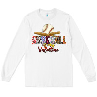 White baseball is my valentine Long Sleeve Tee - RacoonDesign