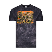 Cloud Black camouflage bunny background Vintage Tee - BarkalooDesign